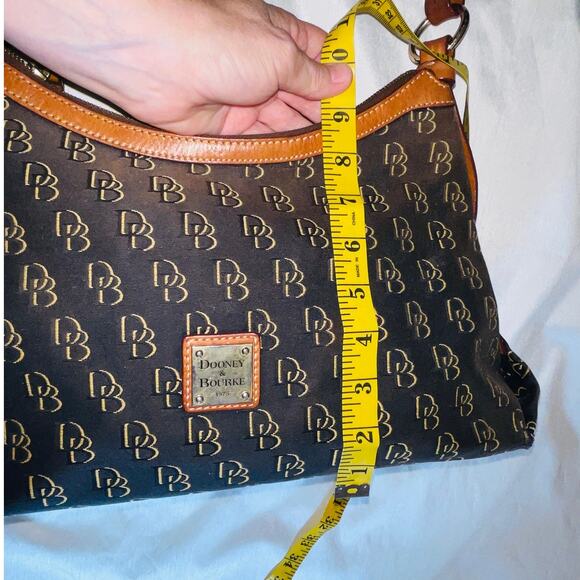 Dooney and Bourke Original Design Shoulder Bag - Monogram Logo - 16" x 9" x 6" - Picture 14 of 14